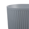 Badewanne freistehend oval 170x80cm gerillt grau Kimolos Moon Rabatte