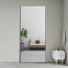 Wandspiegel 180x80cm groß aufrecht schwarz modern Hamstur-B Angebot