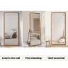 Standspiegel 180x80cm goldfarben mit Standfuß Rektor Rabatte