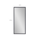 Wandspiegel in modernem Design 180x80cm grau Heima Katalog