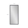 Wandspiegel in modernem Design 180x80cm grau Heima Katalog