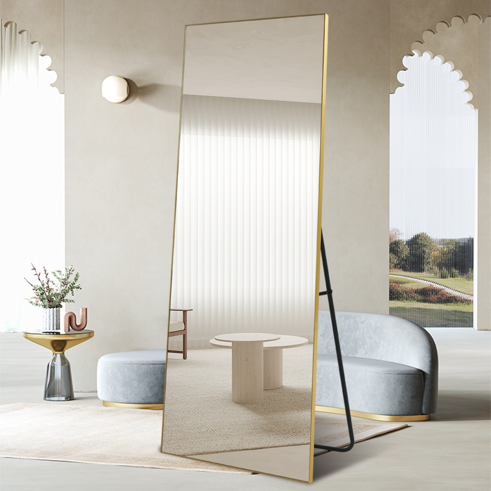 Standspiegel 180x80cm goldfarben Wand Eingang Schlafzimmer Hamstur-G Aktion Standspiegel 180x80cm goldfarben Wand Eingang Schlafzimmer Hamstur-G Aktion