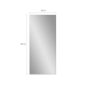 Specchio grande 180x80cm da appoggio a terra parete argento Hamstur-S Katalog