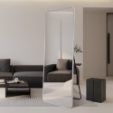 Wandspiegel Silber 180x80cm mit Standfuß Arsen-S Angebot
