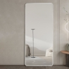 Wandspiegel Silber 180x80cm mit Standfuß Arsen-S Sales