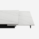 Tisch ausziehbar in Marmoreffekt 160-240x90cm Küche modernes Design Quito Kosten