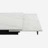 Tisch ausziehbar in Marmoreffekt 160-240x90cm Küche modernes Design Quito Kosten