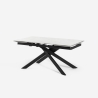 Tisch ausziehbar in Marmoreffekt 160-240x90cm Küche modernes Design Quito Modell