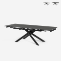 Tisch ausziehbar in Marmoreffekt 160-240x90cm Küche modernes Design Quito Aktion