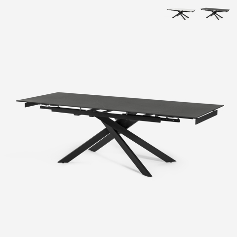 Tisch ausziehbar in Marmoreffekt 160-240x90cm Küche modernes Design Quito Aktion