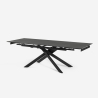 Tisch ausziehbar in Marmoreffekt 160-240x90cm Küche modernes Design Quito Sales