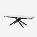 Tisch ausziehbar in Marmoreffekt 160-240x90cm Küche modernes Design Quito Eigenschaften