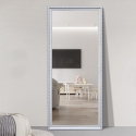 Wandspiegel 180x80cm mit klassischem silberfarbenen Rahmen Vestur-S Sales
