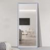 Wandspiegel 180x80cm mit klassischem silberfarbenen Rahmen Vestur-S Sales
