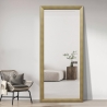 Wandspiegel 180x80cm, hochkant mit Standfuß, Holzeffekt Kommi Angebot