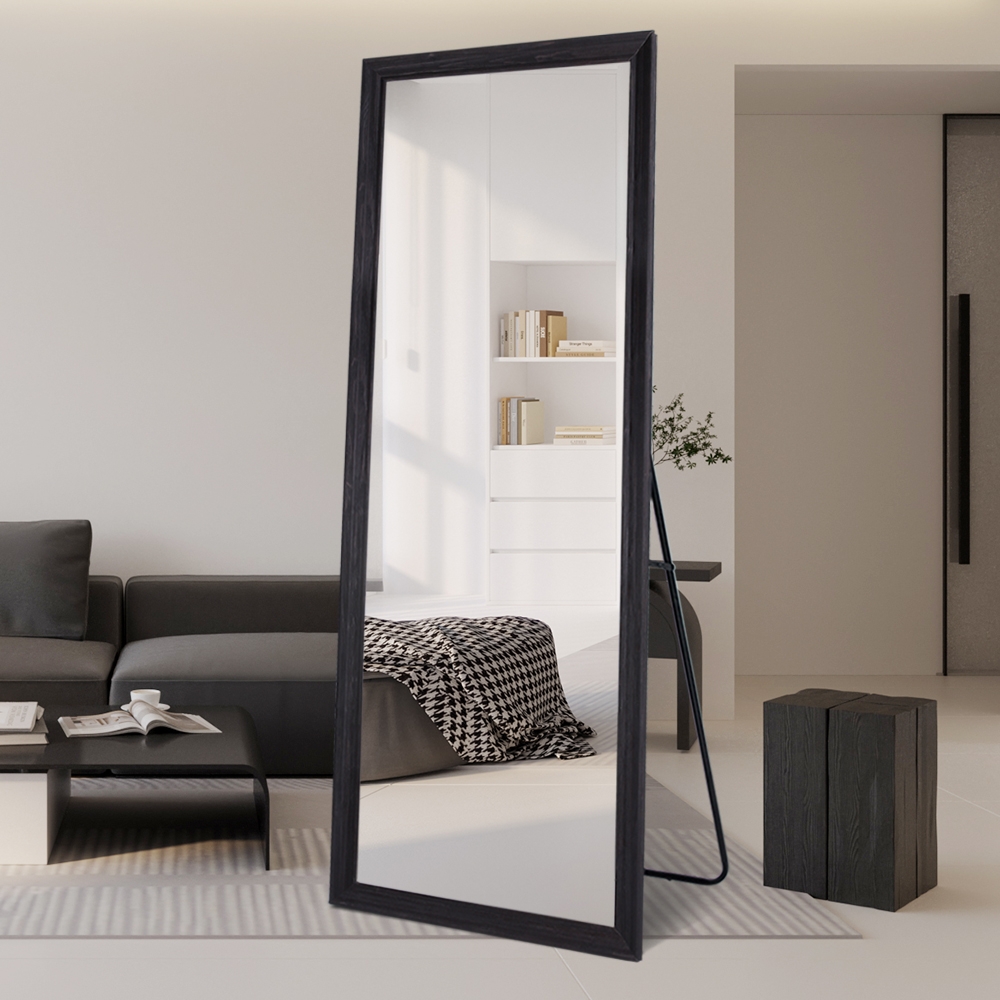 Wandspiegel 180x80cm schwarz gerahmt mit Standfuß Aprikosa Aktion Wandspiegel 180x80cm schwarz gerahmt mit Standfuß Aprikosa Aktion