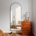 Wandspiegel mit schwarzem Rahmen 170x65cm modernes Design Selur Angebot