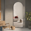 Wandspiegel mit schwarzem Rahmen 170x65cm modernes Design Selur Sales