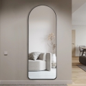 Wandspiegel mit schwarzem Rahmen 170x65cm modernes Design Selur Rabatte