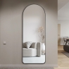 Wandspiegel mit schwarzem Rahmen 170x65cm modernes Design Selur Rabatte