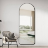 Wandspiegel mit schwarzem Rahmen 170x65cm modernes Design Selur Katalog