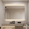 Badezimmerspiegel LED-beleuchtet 90x70cm Anti-Beschlag Krona L Angebot