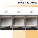 Badezimmerspiegel LED-beleuchtet 90x70cm Anti-Beschlag Krona L Katalog