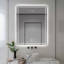 Badezimmerspiegel mit Anti-Beschlag und Hintergrundbeleuchtung 70x90cm Vindur XL Aktion