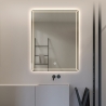 Badezimmerspiegel mit Anti-Beschlag und Hintergrundbeleuchtung 70x90cm Vindur XL Rabatte