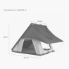 Autodachzelt mit Markise 2-Personen Camping 140x225cm Mexiko Preis
