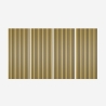 4 x dekorative Wandpaneele aus Holz in goldfarbenem Effekt 120x60cm Tabb-GO Aktion