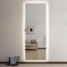Wandspiegel rechteckig 170x65cm mit LED-Hintergrundbeleuchtung Trefil Angebot