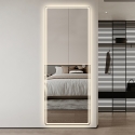 Wandspiegel rechteckig 170x65cm mit LED-Hintergrundbeleuchtung Trefil Sales