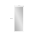 Wandspiegel rechteckig 170x65cm mit LED-Hintergrundbeleuchtung Trefil Auswahl