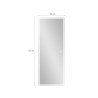 Wandspiegel rechteckig 170x65cm mit LED-Hintergrundbeleuchtung Trefil Auswahl