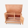 Kaninchenstall aus Holz für draußen Carrot Angebot