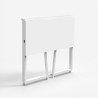 Platzsparender klappbarer Bürotisch 80x45x75 weiß Wolly B Sales