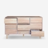 Kommode aus Holz fürs Wohnzimmer 9 Schubladen 120x40x72cm Vudan Sales