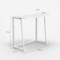 Platzsparender klappbarer Bürotisch 80x45x75 weiß Wolly B Rabatte