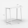 Platzsparender klappbarer Bürotisch 80x45x75 weiß Wolly B Rabatte