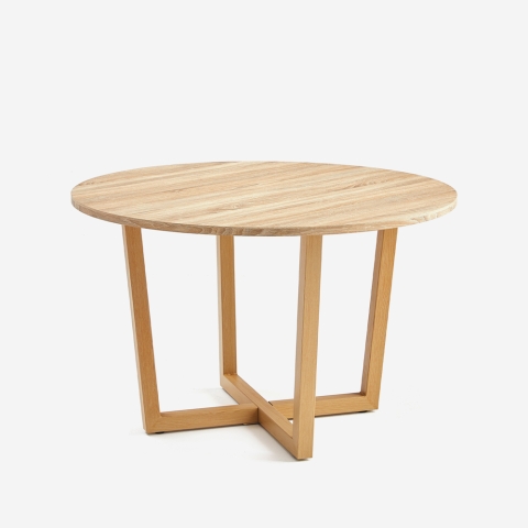 Esstisch modern, rund aus Holz für die Küche 120cm Zira Aktion