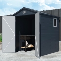 Casetta gerätehaus aus polypropylen für den garten 192x190x219cm Bracciano Lagerbestand