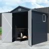 Casetta gerätehaus aus polypropylen für den garten 192x190x219cm Bracciano Lagerbestand