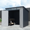 Casetta Box für Gartenwerkzeuge aus Polypropylen 238x191x215cm Bolsena Lagerbestand