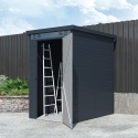 Gartenhäuschen Box aus Polypropylen 130x190x196cm für draußen Nemi Lagerbestand