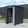 Gartenhäuschen Box aus Polypropylen 130x190x196cm für draußen Nemi Lagerbestand
