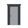 Gartenhäuschen Box aus Polypropylen 130x190x196cm für draußen Nemi Sales