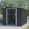 Casetta aus Metall für Gartengeräte 214x257x193cm Ostuni Lagerbestand