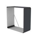 Holzhütte für den Garten aus Metall 110x52x110cm Livigno Verkauf