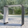Holzhütte für den Garten aus Metall 110x52x110cm Livigno Lagerbestand